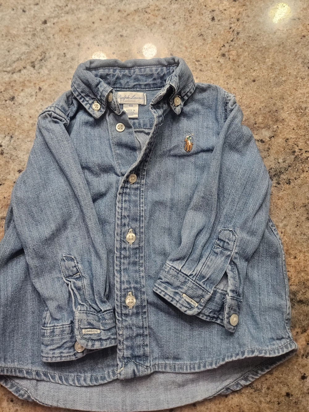 Ralph Lauren Light Blue Denim Shirt Jacket for Kids